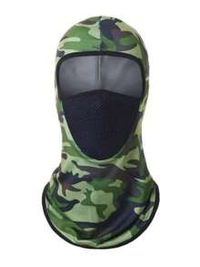 Balaclava UV Protection Fishing Cycling Mask Full Face Helmet Outdoor Sports - Green - View 1