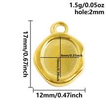 2 pezzi di ciondoli in acciaio inossidabile con forme assortite, inclusi rettangolo, ovale, goccia d'acqua, cuore, quadrato, per fai da te con resina, gocce d'olio, pietre, charms geometrici di alta qualità per la realizzazione di gioielli e decorazioni casual quotidiane