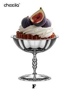 choxila 1个/2个装不锈钢冰淇淋杯、高脚杯、夏季不锈钢甜点碗、水果沙拉碗、椰枣零食杯、咖啡杯，适用于派对、婚礼、聚会、节日、斋月礼品 - 甜點杯 - 查看 15