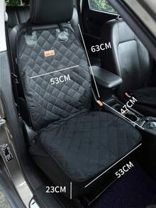 Cubierta de asiento para perro WEIYIN para camioneta SUV, cubierta de asiento de coche impermeable para mascotas, resistente y duradera con solapas laterales, resistente a arañazos para el asiento delantero del perro