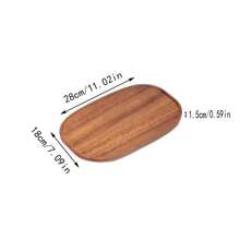 1 PC Rectangular Wooden Breakfast Tray Storage Tray Holds Jewelry, Teacups, Keys, Tea Bags, Etc. Also Suitable As A Christmas Gift