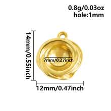 2 pezzi di ciondoli in acciaio inossidabile con forme assortite, inclusi rettangolo, ovale, goccia d'acqua, cuore, quadrato, per fai da te con resina, gocce d'olio, pietre, charms geometrici di alta qualità per la realizzazione di gioielli e decorazioni casual quotidiane