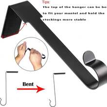 圣诞节新款壁炉架袜架挂钩，防滑壁炉圣诞袜架，圣诞节用品 - 彩色 - 查看 9