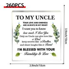2D Acrylic Decorative Ornament Gift For Uncle - Express Your Love And Gratitude, Unique Home And Office Decor For Birthday, Housewarming From Niece/Nephew/Sibling - Ornaments - View 9