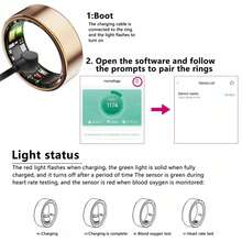 Nhẫn thông minh hiển thị thời gian - Theo dõi thể dục & giấc ngủ, đếm bước chân, quãng đường & lượng calo, sạc từ tính - Thiết kế thời trang & thép không gỉ, món quà sinh nhật hoàn hảo cho bạn bè, lý tưởng cho các bữa tiệc, ngày lễ & dịp đặc biệt, chống nước IP68, tương thích với iPhone và Android, không phí thuê bao, màu vàng hồng/trắng/đen, các size 7/8/9/10/11/12. - YJH-TK5 - Xem 11