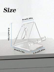 Set Of Acrylic Phone Holder, Transparent Phone Holder, Suitable For Desktop Phone Base, Transparent Phone Holder Compatible With Major Brands Of Phones