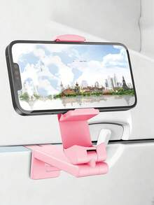 Flugzeug Handyhalterung, tragbarer Reiseständer Schreibtisch Flug faltbar verstellbar drehbar Selfie Halterung Zughalterung, Sitzhalterung, 360° drehbar multifunktional großer faltbarer Handy Tischständer - verstellbare Höhe, kompaktes Design, Flugzeugsitz, Hochgeschwindigkeitszug, Kofferraum, Küchenschrank kompatibel - robuste Kunststoffkonstruktion