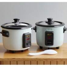1 件微型电饭煲模型、娃娃屋迷你厨房食物玩具、1:12 过家家电饭煲（带勺子）、针线活、旅行玩具、课堂减压玩具、迷你玩意儿、洗澡玩具、圣诞文具、减压球、生日/圣诞节/万圣节礼物