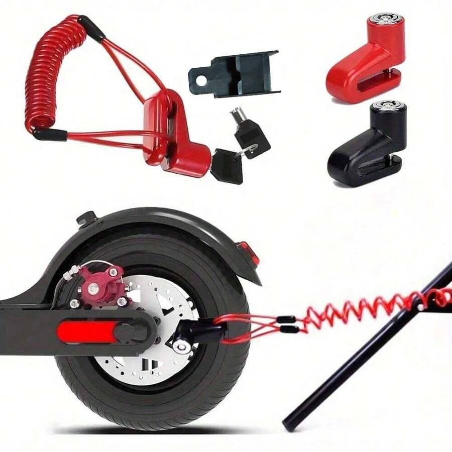 Lucchetto antifurto per freno a disco con cavo in acciaio per Mi M365 Pro 2 1S, bicicletta elettrica, bicicletta, motocicletta