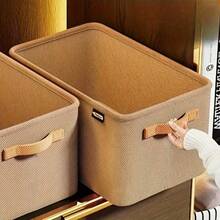 Bộ 1/2 giỏ đựng đồ bằng vải cổ điển - Cỡ L/XL/XXL - Có thể gấp gọn, đa năng, phù hợp cho tủ quần áo, giá sách, văn phòng và ký túc xá - Tuyệt vời để đựng quần áo, đồ dùng linh tinh và đồ gia dụng (Giao hàng ngẫu nhiên) - Nhiều màu - Xem 2