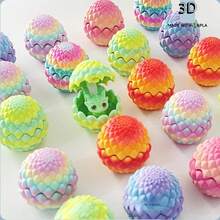 1 pieza Nuevo decoración de huevo de dragón 3D impreso 2025, figura de huevo de dragón, mini juego de huevo de dragón y dragón, regalo perfecto - regalo de cumpleaños - regalo para niño - regalo para niña - regalo de Halloween - regalo de Navidad