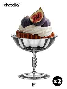 choxila 1个/2个装不锈钢冰淇淋杯、高脚杯、夏季不锈钢甜点碗、水果沙拉碗、椰枣零食杯、咖啡杯，适用于派对、婚礼、聚会、节日、斋月礼品 - 甜點杯 - 查看 14
