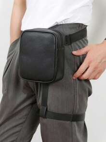 2025 New Fashion PU Leather Floral Pattern Crossbody Bag, Korean Shoulder Pouch, Street Outdoor Phone Sports Cycling Organizer Bag, Unisex Small Bag