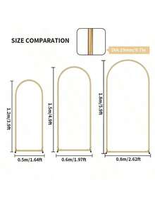 Metal Arch Frame For Wedding Backdrop, Suitable For Wedding, Birthday Party, Graduation Ceremony, Banquet Decoration And Event Decoration - Gold - View 15