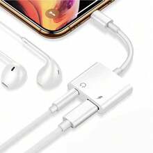 2-In-1 USB-C To Type-C + 3.5mm/Type-C Wired Adapter, Type-C Audio Cable Adapter Charging Adapter, Compatible With IPhone 17 16 15 Pro Max Plus, S25/S24/S23, - White - View 8