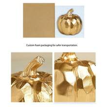 Thanksgiving Pumpkin Ornaments Creative Resin Dining Table Centerpieces For Fall Home Party Decor