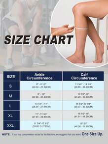 Comfortable Calf Compression Sleeve 15-20mmHg For Sports, Nurses, Travel And Flight, Footless Compression Socks For Unisex