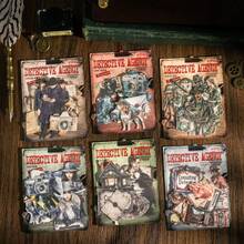 20pcs/Pack Detective Theme Stickers, Vintage Creative Aesthetic Sticker Decals, DIY Decoration Scrapbooking Craft Materials, Holiday Gift, Personalized Scrapbook School Supplies Scrapbook Supplies Stationery - Multicolor - View 2