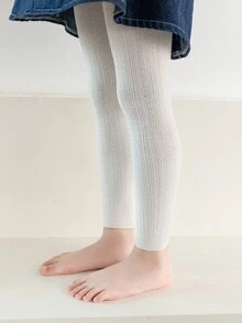 2pcs/Set Soft Toddler Girls' Leggings, Suitable For Newborns And Toddlers