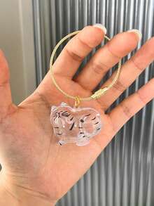 1 pezzo Portachiavi a forma di animale domestico, perfetto da collezione: portachiavi a forma di animale domestico con funzione di conservazione dei capelli, portachiavi memoriale per animali domestici - souvenir a forma di cane/gatto carino, regalo commemorativo per proprietari di animali domestici (stile portachiavi casuale)