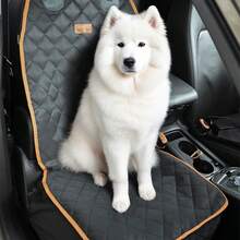 Cubierta de asiento para perro WEIYIN para camioneta SUV, cubierta de asiento de coche impermeable para mascotas, resistente y duradera con solapas laterales, resistente a arañazos para el asiento delantero del perro