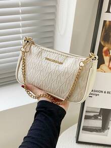 女士长方形链条包，法式小众女士手提包，潮流新款包包，百搭有质感，时尚单肩包，腋下包，斜挎包