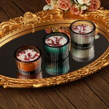 1/4pcs High-End Glass Aromatherapy Candle Set Gift Box, Made Of A Mixture Of Glass Wax, Soy Wax, And Beeswax, Suitable For Wedding Venues, Halloween Holiday Venues, Restaurants, Living Rooms, Yoga Studios, Meditation, Birthday Candles, Mother's Day Gifts, Valentine's Day Gifts, Birthday Gifts, Adult Gifts, Wedding Candles, Home Decoration, Room Decoration, Wedding Gifts, And Souvenirs