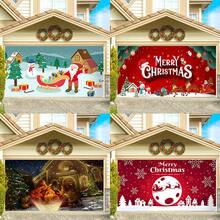 1Pc 3-Square-Meter New Christmas Backdrop Cloth, Party Decoration Banner, Made Of Polyester Material, Featuring A Cute And Fresh Christmas Scene Pattern, Garage Banner Hanging Flag, Suitable For Christmas-Themed Parties, Family Gatherings, Birthday Party Decorations, Daily Decorations, And More.