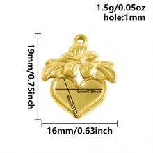 2 pezzi di ciondoli in acciaio inossidabile con forme assortite, inclusi rettangolo, ovale, goccia d'acqua, cuore, quadrato, per fai da te con resina, gocce d'olio, pietre, charms geometrici di alta qualità per la realizzazione di gioielli e decorazioni casual quotidiane