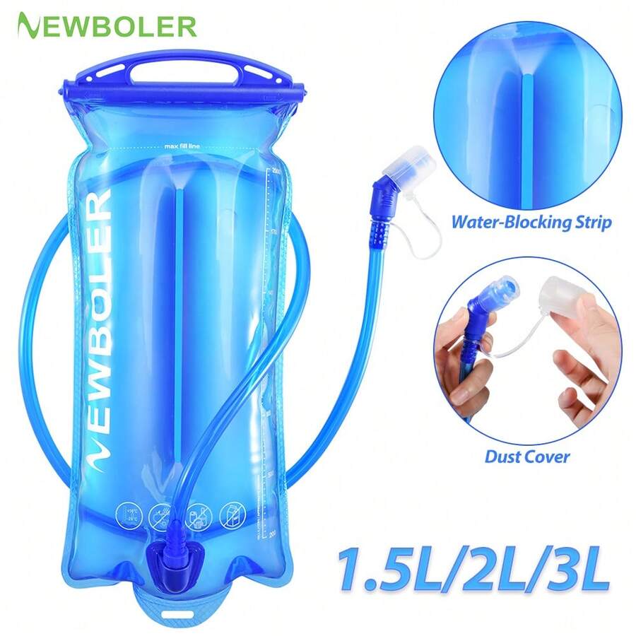 NEWBOLER Water Bladder Water Reservoir Hydration Pack Storage Bag 1.5L 2L 3L Large Capacity Running Hydration Vest Backpack Outdoor Sports Water Bottle, Suitable For School, Camping And Hiking - Multicolor - View 1