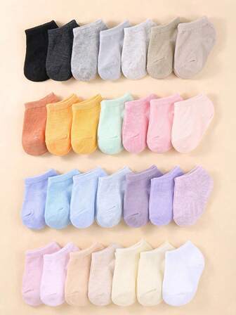 15 双随机纯色糖果色婴儿幼儿袜子，婴儿袜子，新生儿袜子，男女通用，婴儿洗澡装饰礼物，柔软舒适的早产儿袜子，随机颜色新生儿早产袜子，万圣节圣诞节礼物