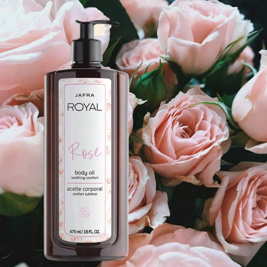 Aceite corporal Royal Rose Jafra extracto de rosas 475 ml dosificador ...