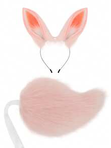 Sexy Rabbit Costume Accessories Set, Cute Plush Cosplay Outfit For Party, Stage Performance, Intimate Prop Set - Multicolor - View 4