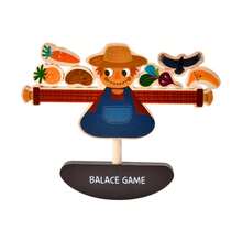 Blocs de construction en bois pour enfants avec épouvantail à corde d'équilibre. Jeu d'empilement de légumes amusant pour l'éducation précoce. Jouet de puzzle avec corde à porter. Jeu d'équilibre d'épouvantail en bois pour le développement de l'intelligence et l'interaction parent-enfant