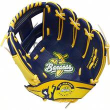A200 Youth 10 Baseball Glove - 海軍藍/黃色 + 10 英吋 + 右手投擲 - 查看 3