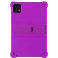 Case For Revvl Tab 5G Tablet 10.36 Inch 2023 Released Soft Protective Silicone Cover With Adjustable Stand - Purple - View 1