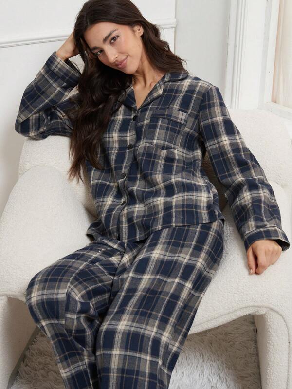 New Fashionable Casual Thick Winter Pajama Clothes Set For Women