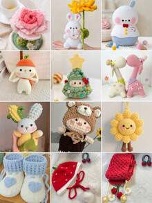 1pc Velvet Soft Yarn, Approx. 50g/Pc, 60m/Pc, Handmade DIY Medium Thick Knitting Yarn, Fluffy Polyester Soft Knitting Yarn, Suitable For DIY Crafts, Knitting And Crocheting Scarves, Hats, Shoes, Bags, Pads, Dolls, Blankets, Slippers, Handmade Crochet Projects (Random Packaging)