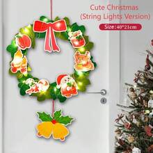 DIY Christmas Wreath Kit - Non - Woven Fabric Decorations For Xmas Party & Home Decor Create - Your - Own Christmas Wreaths - Non - Woven Fabric Craft Kit For Holiday Fun Christmas Non - Woven Fabric Wreath Decor - DIY Hanging Ornaments For Door & Wall