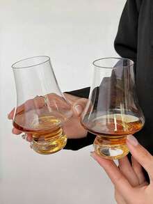 2 piezas/1 pieza Vasos de aroma francés, Vasos de whisky de 200ml, Vasos de degustación de licor, Copas de vidrio, Cristalería, Posible alcohol, Copas de champán, Vidrio, Regalo del Día de San Valentín, Fiesta del Día de San Valentín, Regalos del Ramadán