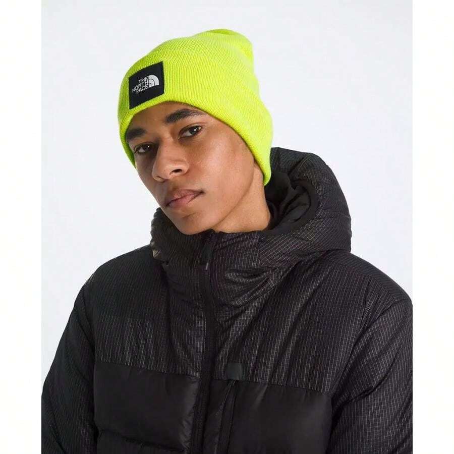 The North Face Men's Big Box Beanie |  | Men Baseball Cap - 黃色 - 查看 1