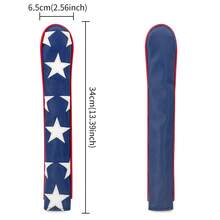 Vibrant Star Directional Alignment Stick Cover - Protective Golf Club Head Protector For Enthusiasts & Daily Practice Players | Perfect For On-Course & Training Sessions - Blue - View 7