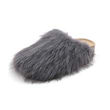 Women's Plush Faux Fur Slippers, Indoor/Outdoor Shoes: Stylish Design, Non-Slip Rubber Sole, Latex Insole For Comfort, Perfect For Shopping, Parties, And Casual Outings  Basics    Fuzzy    Outdoor