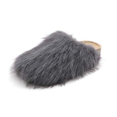 Women's Plush Faux Fur Slippers, Indoor/Outdoor Shoes: Stylish Design, Non-Slip Rubber Sole, Latex Insole For Comfort, Perfect For Shopping, Parties, And Casual Outings  Basics    Fuzzy    Outdoor