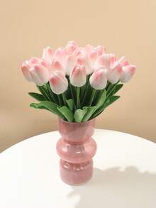 3 包郁金香人造花，适用于家居装饰、客厅和卧室装饰