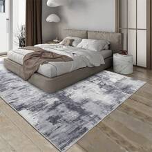 Abstract Area Rug - Washable Low Pile Carpet With Non-Slip Backing For Living Room, Bedroom & Dining Room | Modern Indoor Floor Rug - Xám - Xem 1