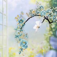 10张/包 水彩花卉主题贴纸，创意美学贴纸，DIY装饰剪贴簿工艺材料，节日礼物，个性化剪贴簿学习用品 剪贴簿用品 文具 - 彩色 - 查看 8