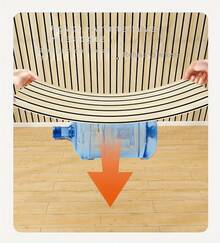 1卷自粘木纹壁纸 - 加厚网格图案，直纹拼接设计，适用于客厅电视背景墙和装饰墙，易撕易贴，现代家居装饰，壁纸装饰，表面光滑 - 銀灰色40*300cm - 查看 6