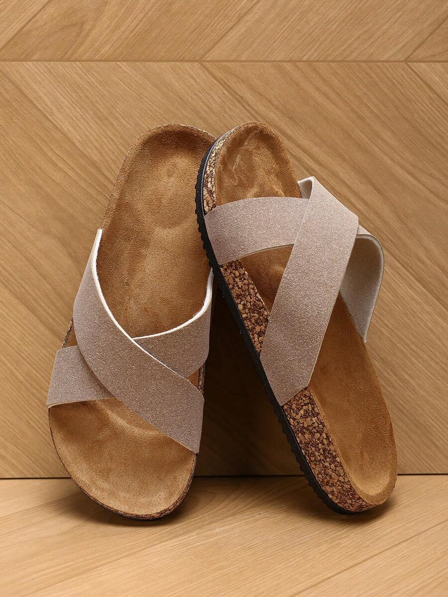 2025 New Boken Soft Cork Sole Men's Sandals, PU Leather Upper, Breathable, Dirt-Resistant PVC Outsole, Non-Slip, Wear-Resistant, Suitable For Outdoor And Indoor Home Use