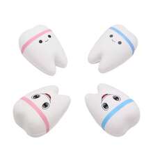 1/2/4pcs Giant Slow Rebound Fake Teeth Anxiety Relief Toy, Dental Toy, Dental Assistant Gift For Teens & Adults (Classic) - Multicolor - View 19
